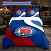 Blackburn Rovers Football 3 Piece Bedding Set Soft Duvet Cover Set with Pillowcases Printed Bedroom Decor Set for Home