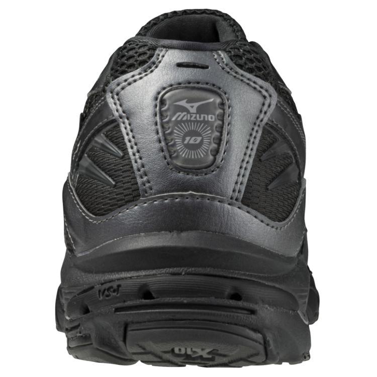 Mizuno Wave Rider 10 Black Sand Metallic Grey Unisex Sneakers D1GA243108