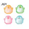 Glitter Stress Ball Squeeze Toy Translucent Powder Soft Slow Rebound Cute Kids Relief Penguin Shape Portable Safe