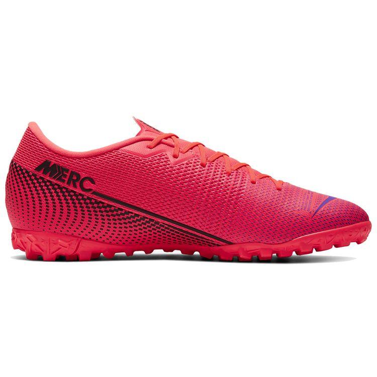 Nike Mercurial Vapor 13 Academy Low Professional TF Soccer Shoes Unisex Soccer Shoes Laser-Crimson AT7996-606