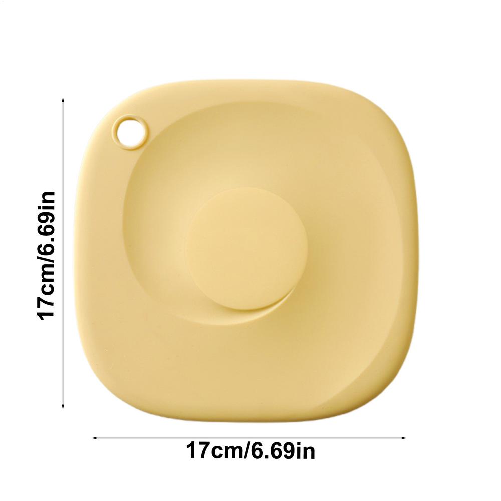 

Hot Plate Mat Portable Anti-scalding Silicone Trays Hot Pot Holder For Coffee Table Home Dining Glass Mug Soup Bowl Indoor бежевий