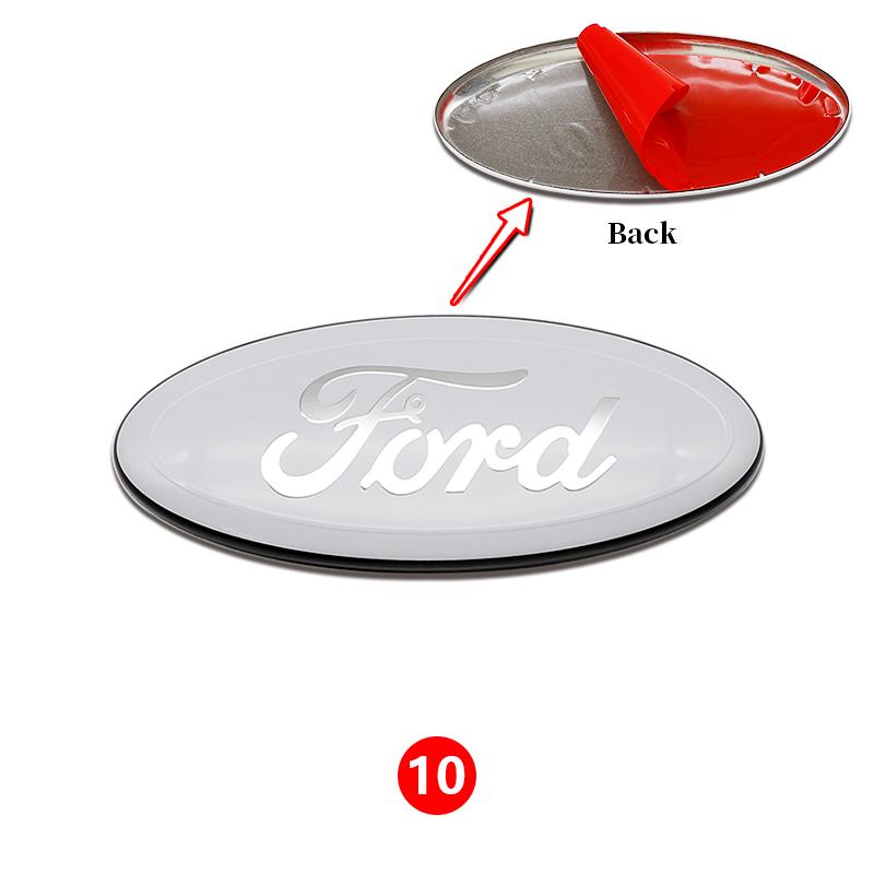 11,5cm Aluminium Frontgrill Heckklappen-Emblem Abdeckung Für Ford Focus MK3 MK2 Mondeo S-MAX Kuga Fiesta Ranger Auto Tuning