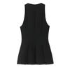 Myst&Za Women's 2025 Summer Pleated Waist-Cinching Halter Neck Top
