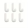 5pcs Adhesive Hooks, Coat Hooks, Adhesive Hangers, Wall Hooks, No Drilling Hooks for Hanging Bags, Towels, Loofahs, Keys, Hats, Kitchen, Bathroom