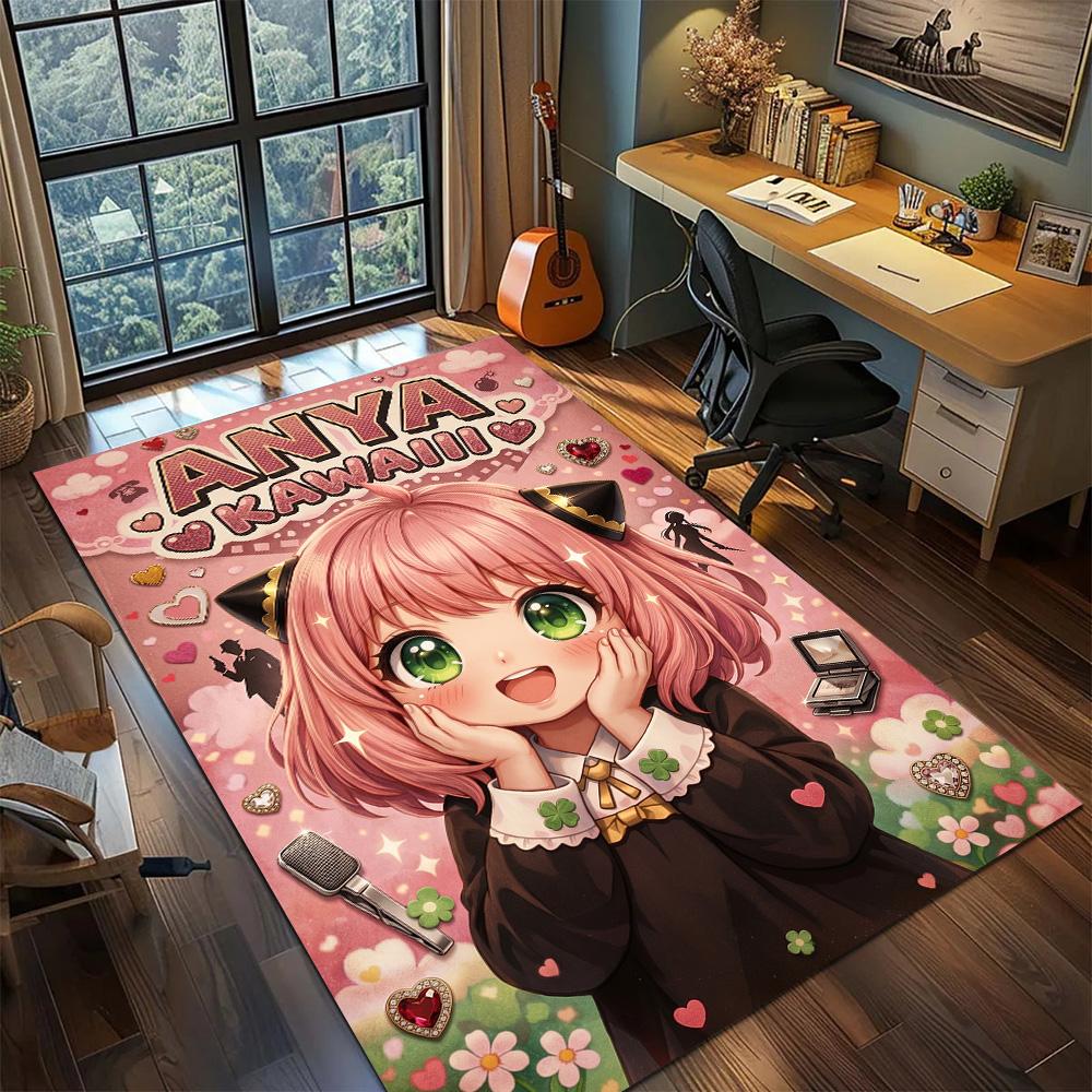 SPY×FAMILY Carpet Floor Mat Home Room Decor Washable Non Slip Large Area Gamer Bedroom YUN6512