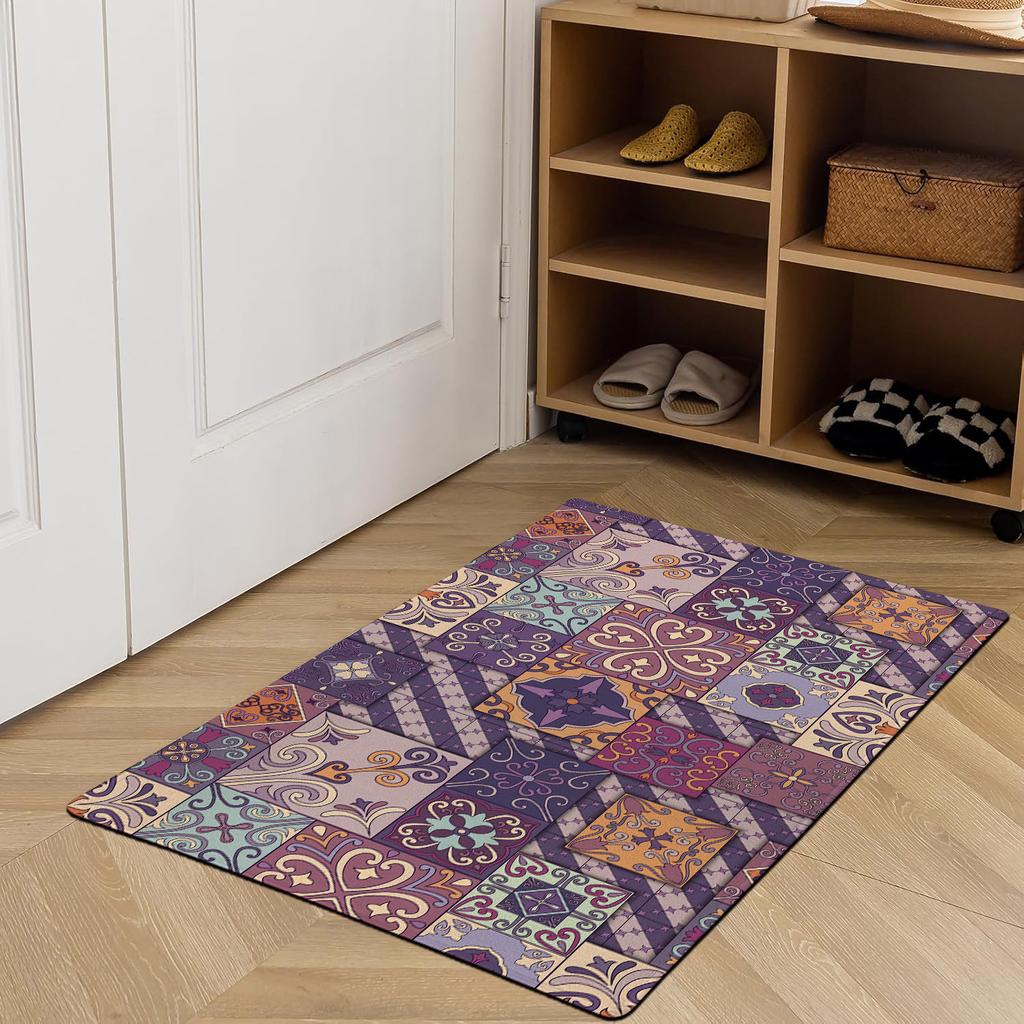 Haushalt Fußmatte im Retro American Style Schmutzabweisend Eingang Badezimmer Rutschfest Türvorleger