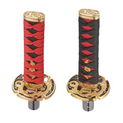 1 szt. 8,5" gałka zmiany biegów miecza samurajskiego metalowa dźwignia zmiany biegów JDM Sport Katana krótka rączka