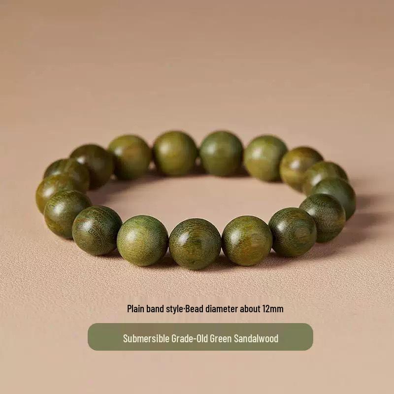 Premium Green Sandalwood & Wenge Bracelet for Men & Women - High Density, Collection Grade