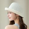 Hat Female Spring And Summer Fashion Foreign Style Thin Face Small Visor Sunscreen Bucket Hat Female Hollow