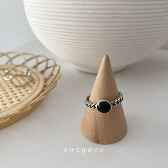 Sterling Silver Black Enamel Cross Open Ring for Women - Korean INS Style Heart Design S925 Sterling Silver