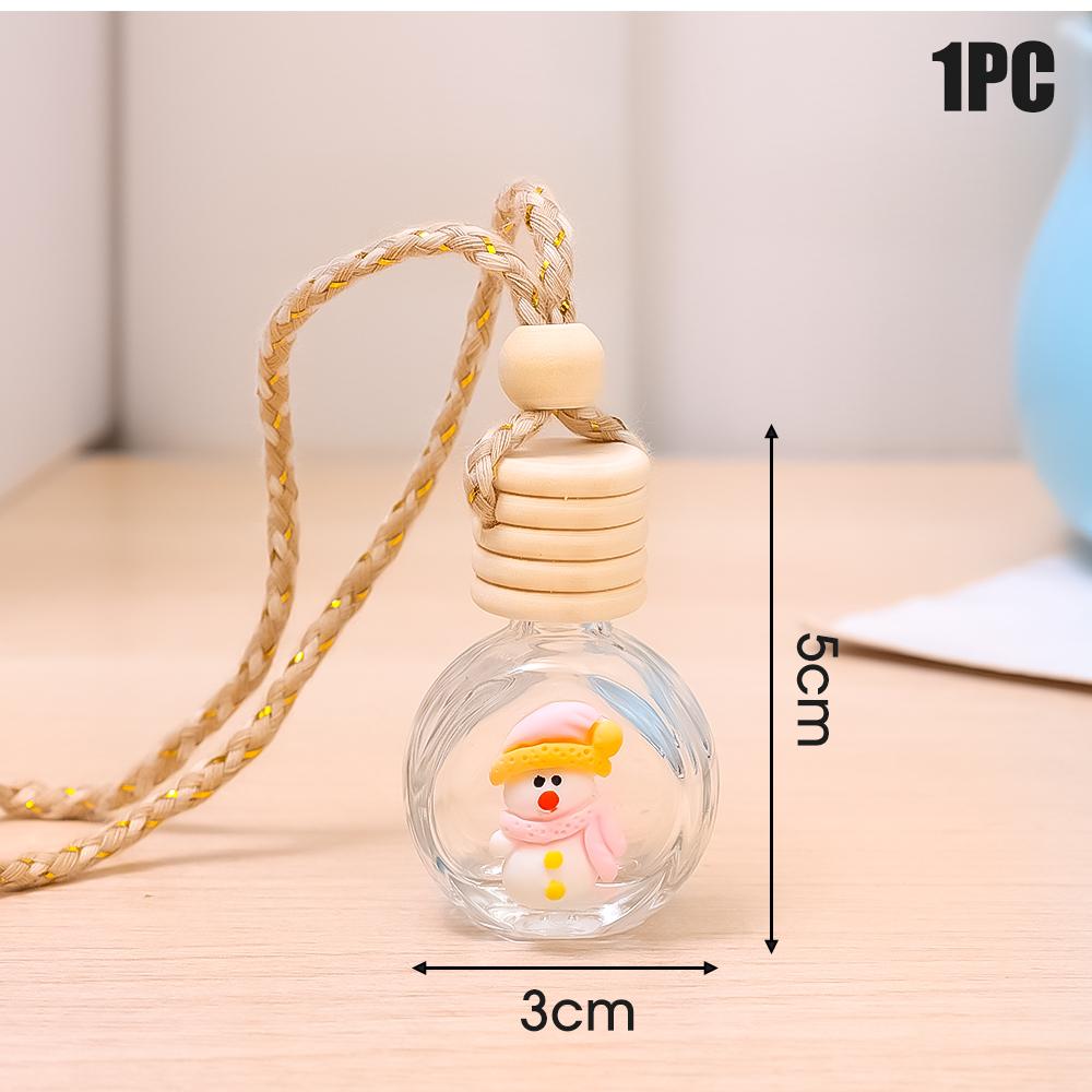 10ML Santa Claus Car Perfume Pendant Aromatherapy Christmas Gift Ornaments Glass Empty Bottle Perfume Refill Bottle Diffuser
