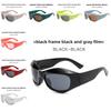 Punk Hiphop Trendy Sunglasses With Polycarbonate Lenses For Streetwear And Outdoor Activities