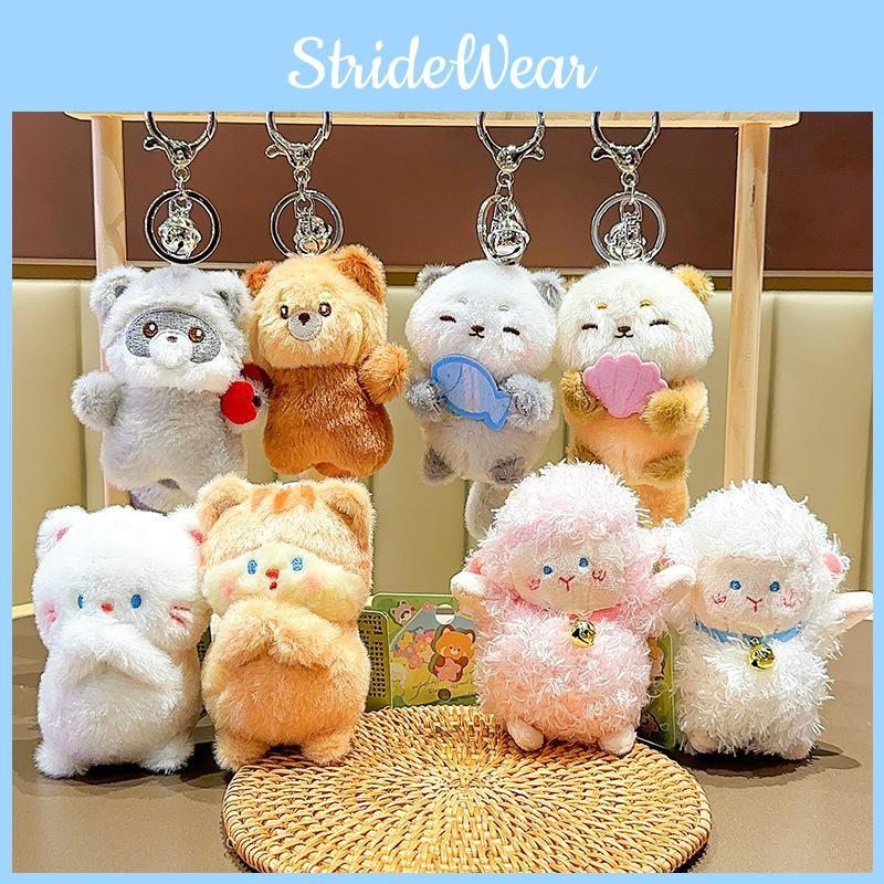Lutra Cat Lutra Panda Animal Plush Keychain With Keyring Gift Accessorie And