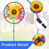 10Pcs Garden Windmill Unique Colorful Lawn Pinwheel Multifunctional Beautiful Outdoor Wind Spinner Stake Garden Yard Lawn Decor
