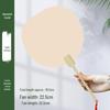 Thickened Xuan Paper Round Fan - Blank Lacquer Fan Kit for Chinese Painting & Calligraphy, Ancient Style, Double-Sided, Ideal for Children
