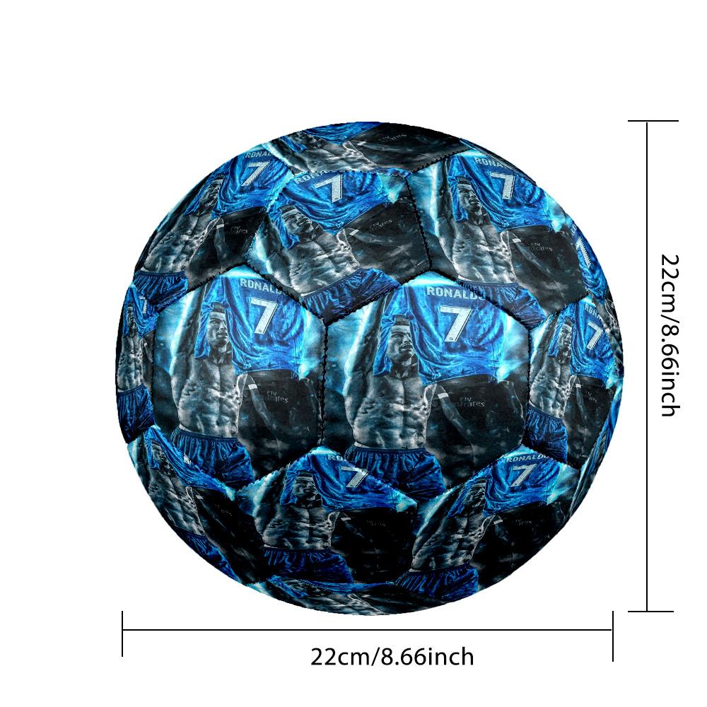 1pc Ronaldos Jersey Glory Soccer Ball Size 5, Suitable for Practice Matches/tournament Training,Lightweight and Durable. Cl70213