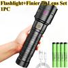 1/2PCS High Power Long Range LED Flashlight Zoomable Type-C Rechargeable Tactical Handheld Light for Outdoor Camping Fishing