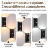 Rechargeable Motion Sensor Wall Light Magnetic LED Night Lamp with Remote 3 Color Dimmable 2000mAh for Stair Bedroom Hallway