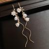 Lelie van de Dal Blad Waterdruppel Hars Hangende Oorbellen Voor Vrouwen Feestjesu Nieuw In Oorbelhaak Vintage Mode Cheongsam Sieraden