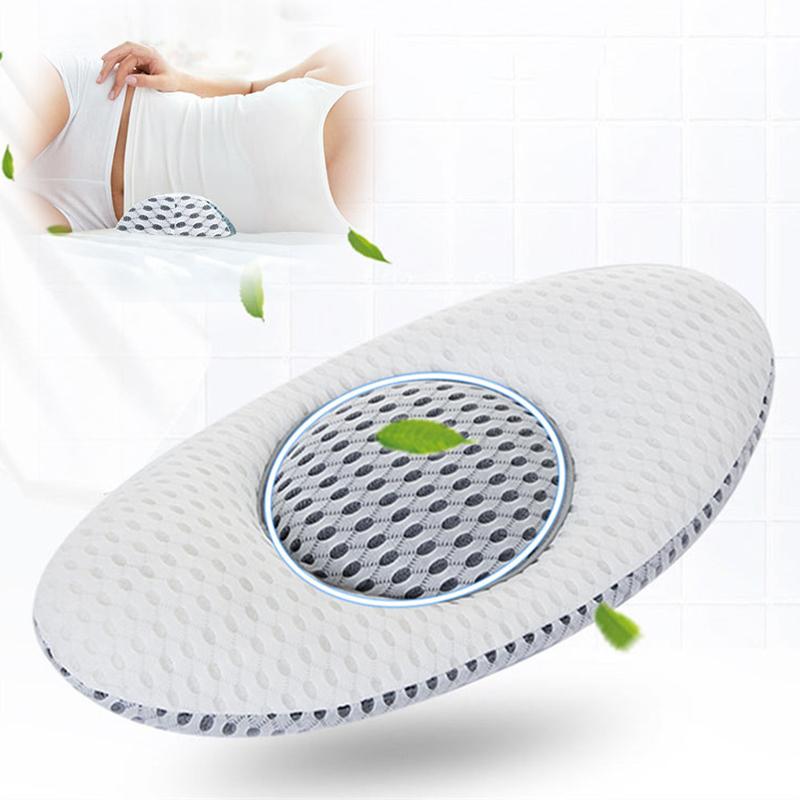 3D Waist Pillow Lumbar Disc Herniation Support Pillow Lumbar Cushion Support Waist Cushion for Pregnant Women's Back Relaxation