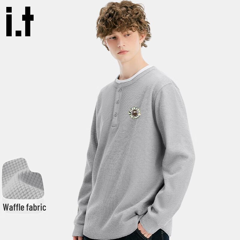 Fingercroxx IT Retro Henley Long Sleeve T-Shirt 3XL