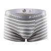 Men's Striped Cotton Boxer Briefs - Low Waist, Sexy & Sporty