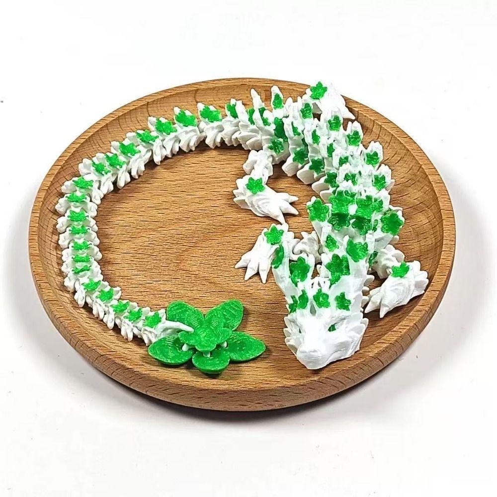 Laser 3D Printed Diceratops Dragon Sakura Dragon 3D Articulated Dragon Toys Kid Gift