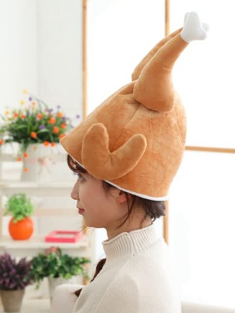 DOKiDOKi Chicken Turkey Headgear, Cosplay Costume, Hat, Photo Shoot, Christmas, Events, Parties, Halloween, Banquets, Christmas [Parallel Import]