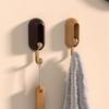 4pcs Self Adhesive Hooks Multipurpose Modern Minimalism Style Punch Free Strong Load Bearing Wall Coat Hooks Nature