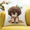 Bungo Stray Dogs O-Osamu D-Dazai   Various Sizes Square Pillow Case For Car Home Bedchamber Decor