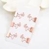 6Pcs Metal Paper Clips Cute Animal Shape Binder Clamps for School Office Colorful Document Photo Holders