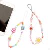 Beaded Phone Lanyard Wrist Strap Multifunctional Elegant Wristlet Charms
