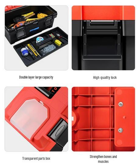 Multipurpose Handheld Tool Box for Electricians and Household Repairs