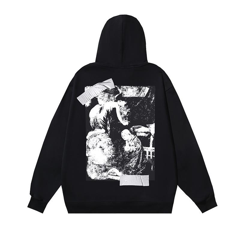 2025 Höst/Vinter Unisex Oregelbundet Bokstavs- och Pilmönster Rundhalsad Pullover Sweatshirt