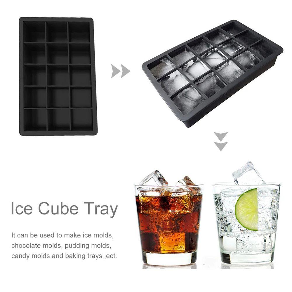 New 15 Cells DIY Maker Silicone Ice Cube Maker Chocolate Mold Ice Blocks Maker Ice Cube Trays Molds