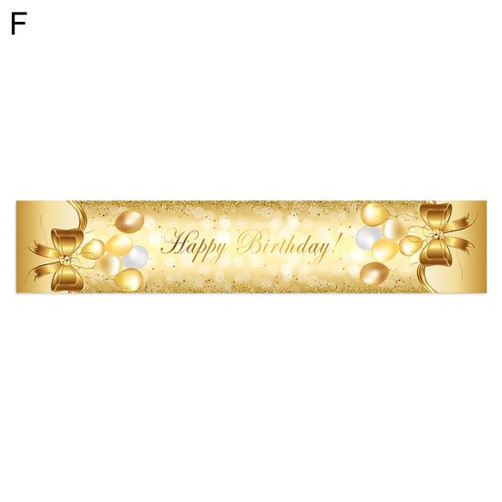 Tischläufer, waschbar, für mehr Tischatmosphäre, Oxford-Bankett, Happy Birthday, Party-Tuch, Heimdekoration