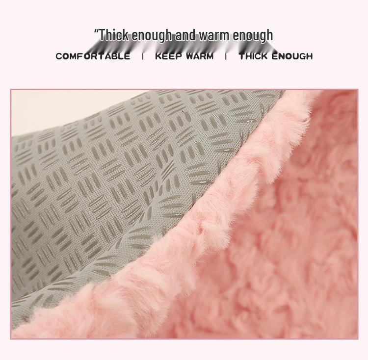 Warmer Plüsch Schwein Cartoon Rücksitzkissen - Winter Wrap-Around