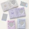 3Inch Mini Photo Card Album Heart Hollowed Styles Cover with 40 Pocket Card Binder Book for Capturing Daily Moment