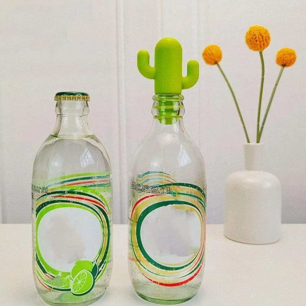 

Cactus Design Beer Bottle Cap Silicone Bottle Sealer Food grade Champagne Closures Bar