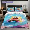 Spongebob Squarepants Day Life Bedding 1 Duvet Cover 2 Pillowcase Without Core Bedding Set Christmas Birthday Gift Duvet Cover And Pillowcase