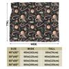 Peppermint Dreams Festive Candy Christmas Flannel Blanket Super Warm Throw Blanket for Couch Chair Airplane Sofa Bed Cover