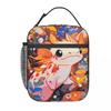 Borsa Termica per Pranzo con Axolotl Cartone Animato in Barriera Corallina per Bambini, Borsa Frigo Scolastica, Contenitore Termico per Cibo, Borsa da Pranzo Portatile