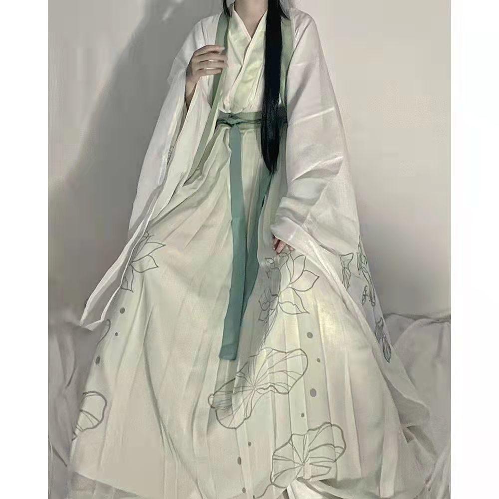Chinese Original Hanfu  Daily Suit of Wei and Jin Dynasties Style
