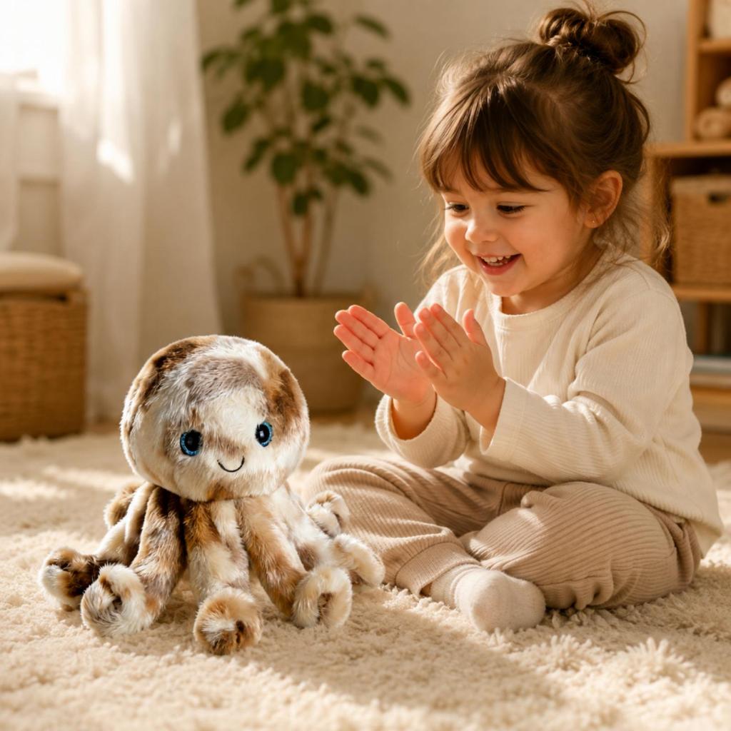 Electric Stuffed Animal Sea Creature Toy Soft Dancing