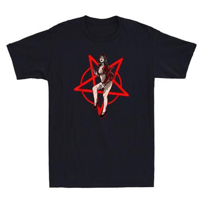 NWT Devil Doll Women Satanic Pentagram Evil Unholy Girl Funny Unisex T-Shirt