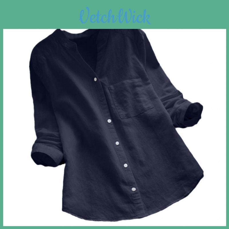 Relaxed Polyester Casual Shirt With Pockets For Daily Wear