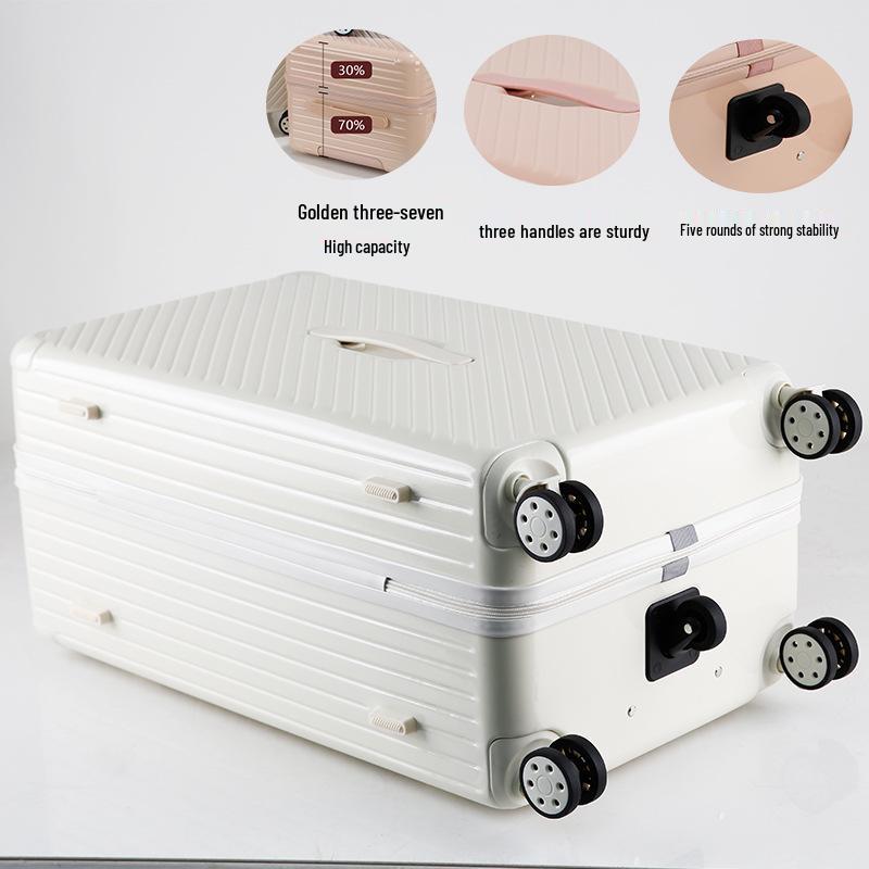 Sturdy 5-Wheel Lightweight Suitcase with Large Capacity & Combination Lock