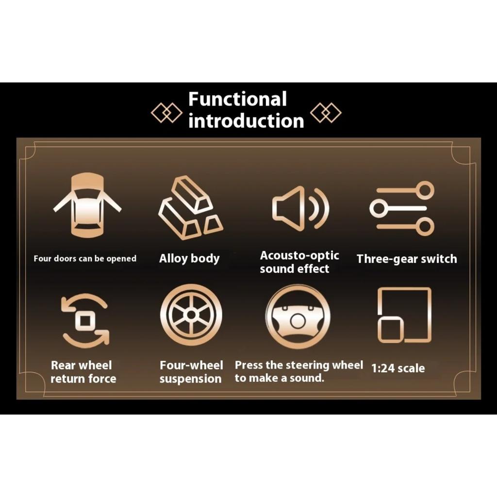 1/24 Mclaren Senna Super Sports Mini GT Alloy Diecast Model Vehicle Simulation Sound & Light Birthday Gifts Box for Boyfriend