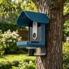 Heavy Duty Bird Feeder Stand for Buddy Pro1/2, Stainless Steel Stable Mount with Panel Locking Screws Design, Weather-Resistant Bracket Wall