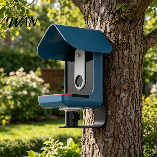 Heavy Duty Bird Feeder Stand for Buddy Pro1/2, Stainless Steel Stable Mount with Panel Locking Screws Design, Weather-Resistant Bracket Wall